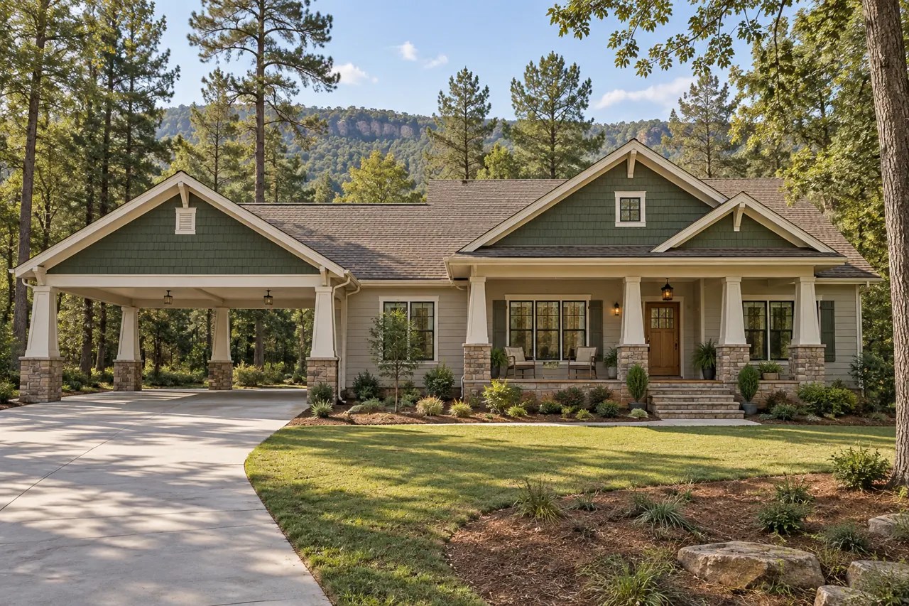 Craftsman Cottage architectural concept.